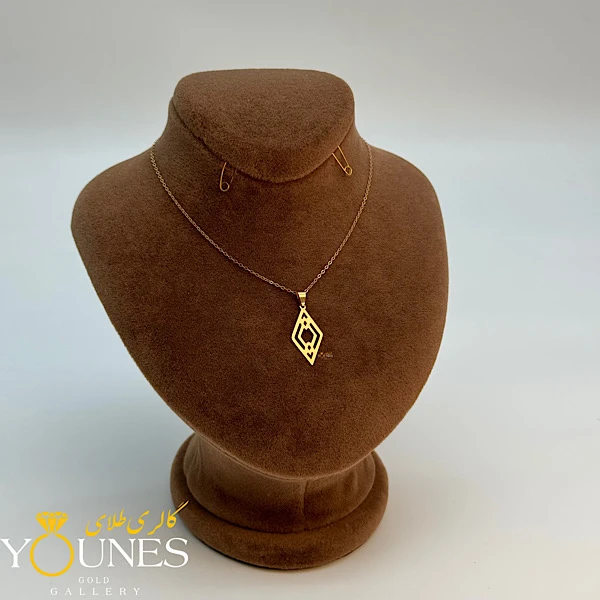 آویز مینیمال هنری طلا لیزری